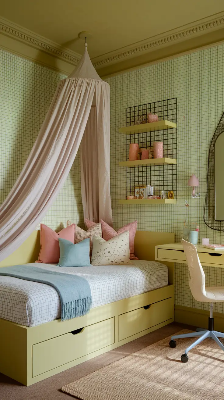 Girls Bedroom Ideas 2026: Aesthetic, Boho, Canopy, Pastel and Smart Storage