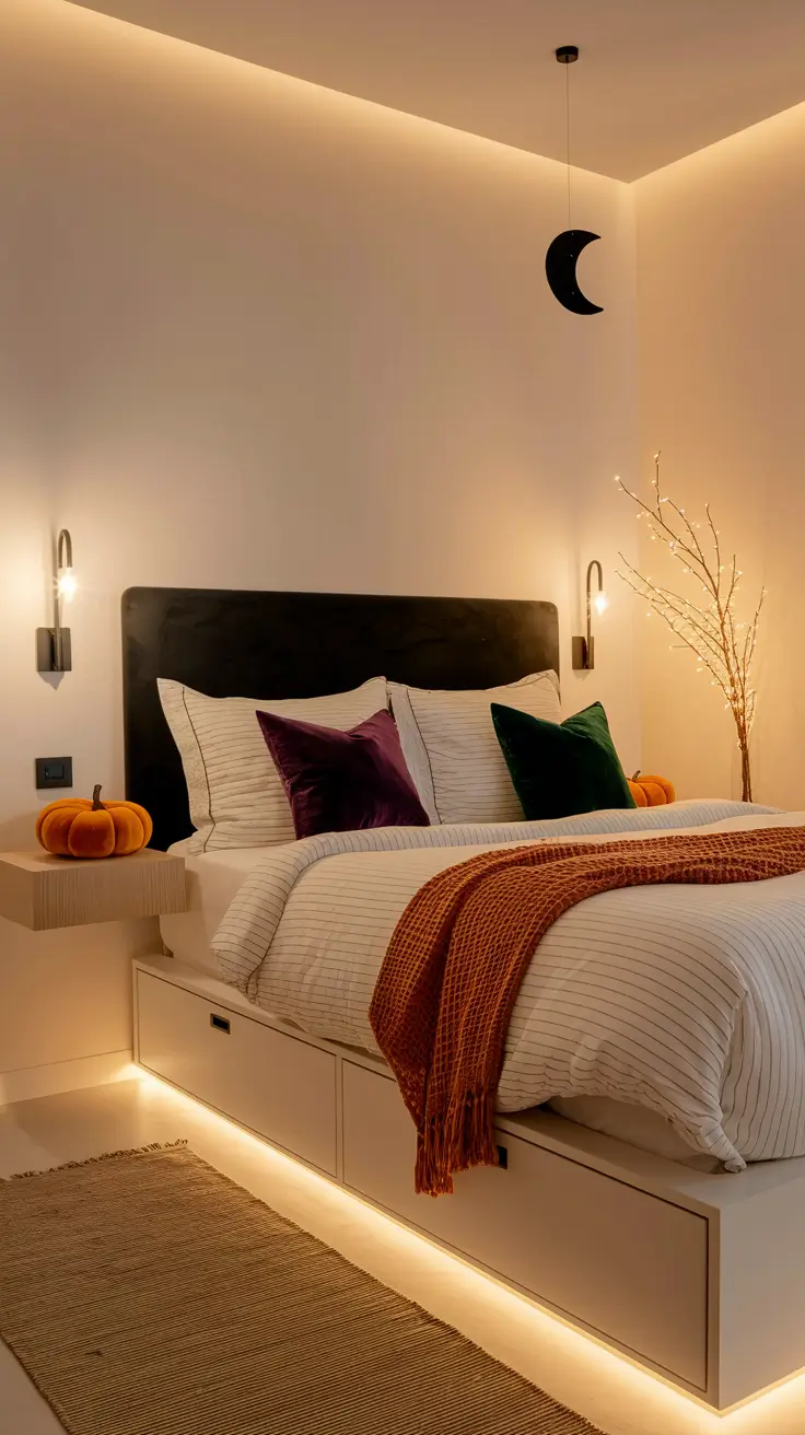 Halloween Bedroom Decor 2025 - Cozy, Aesthetic, Spooky Ideas