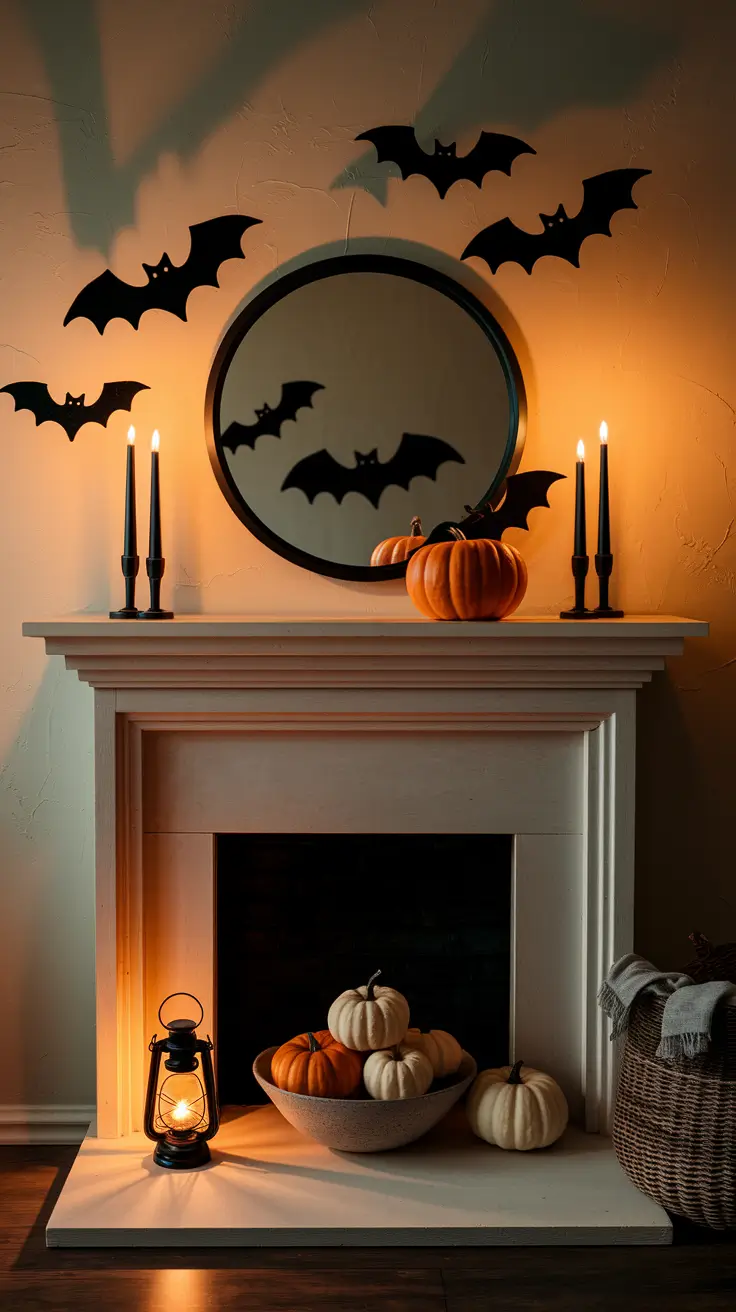 Halloween Mantle Ideas 2025: Classy, Spooky & Modern Fireplace Decor