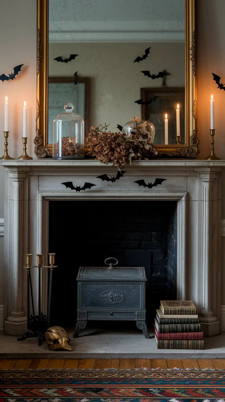 Halloween Mantle Ideas 2025: Classy, Spooky & Modern Fireplace Decor