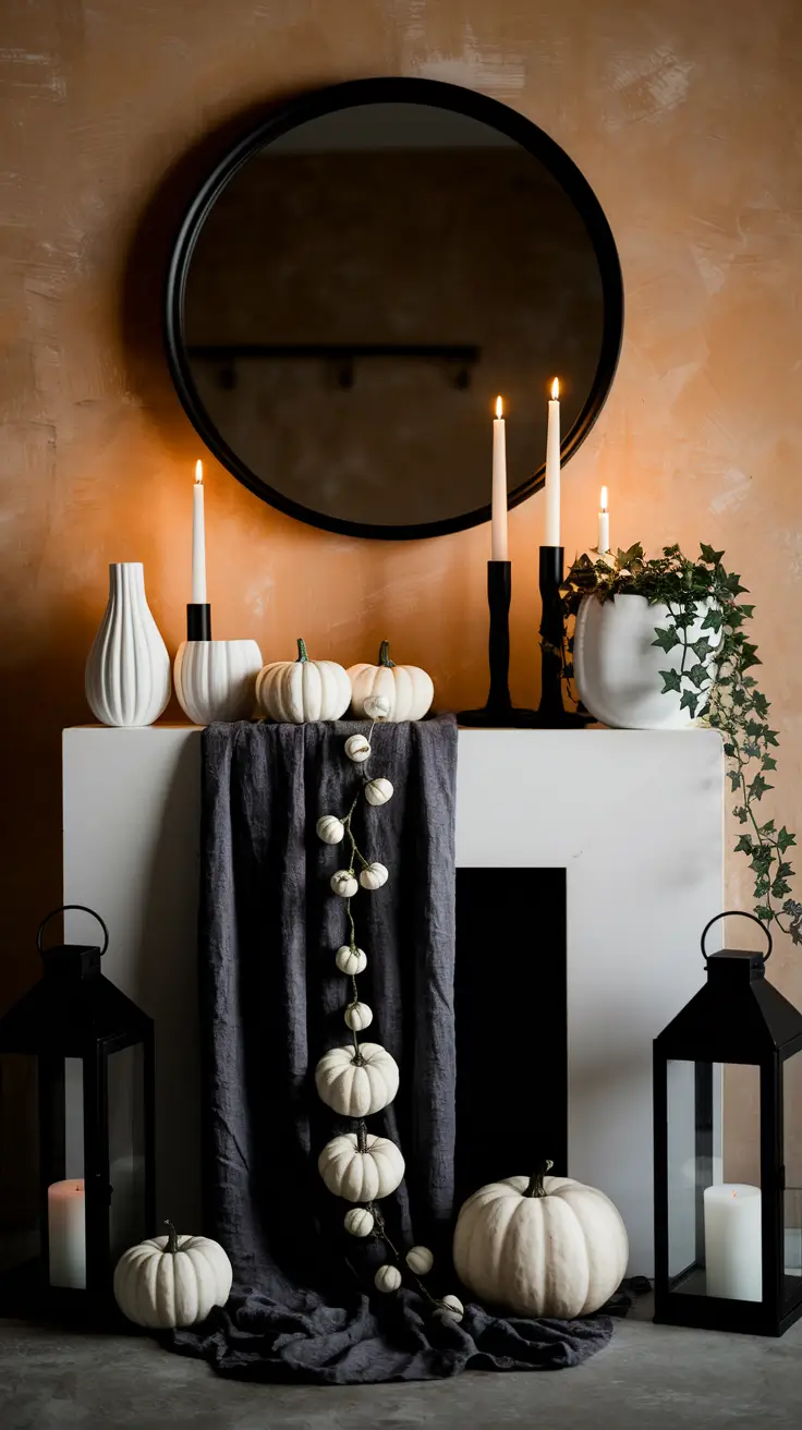 Halloween Mantle Ideas 2025: Classy, Spooky & Modern Fireplace Decor