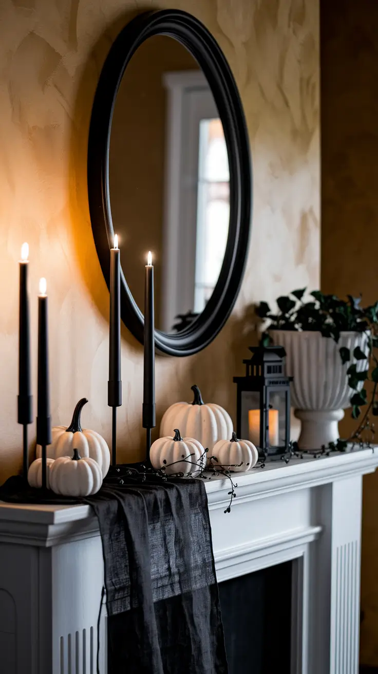 Halloween Mantle Ideas 2025: Classy, Spooky & Modern Fireplace Decor
