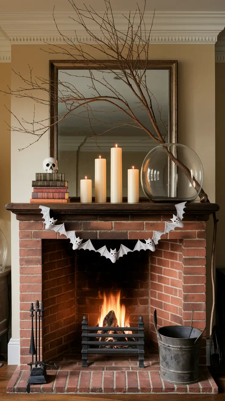 Halloween Mantle Ideas 2025: Classy, Spooky & Modern Fireplace Decor