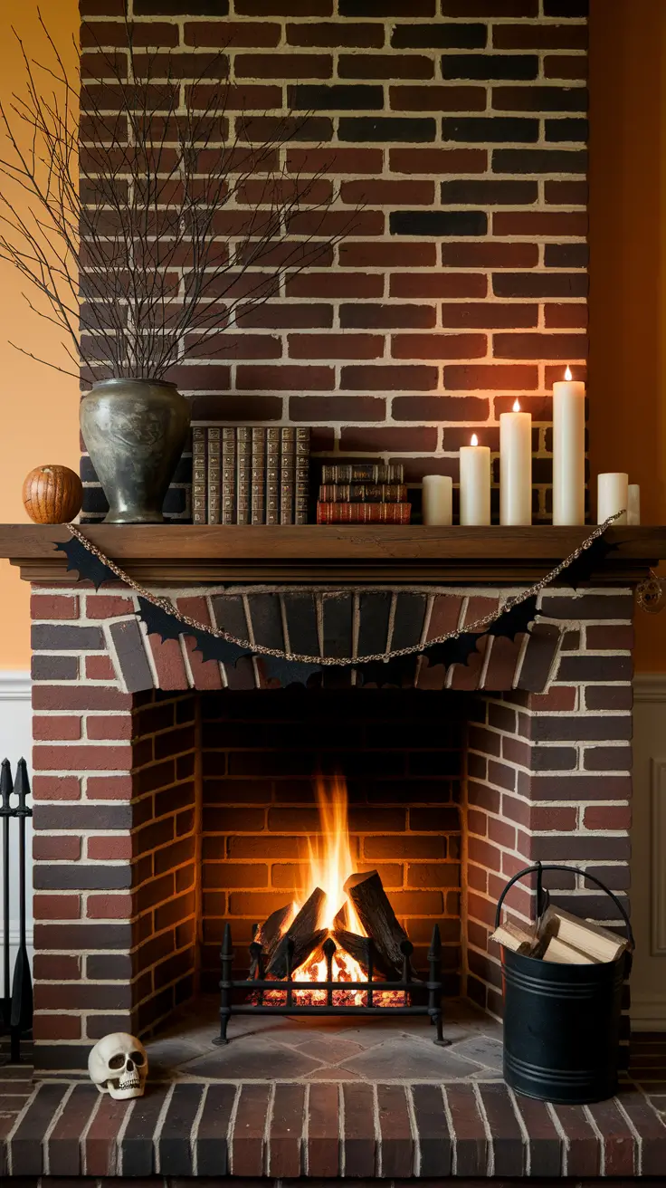 Halloween Mantle Ideas 2025: Classy, Spooky & Modern Fireplace Decor