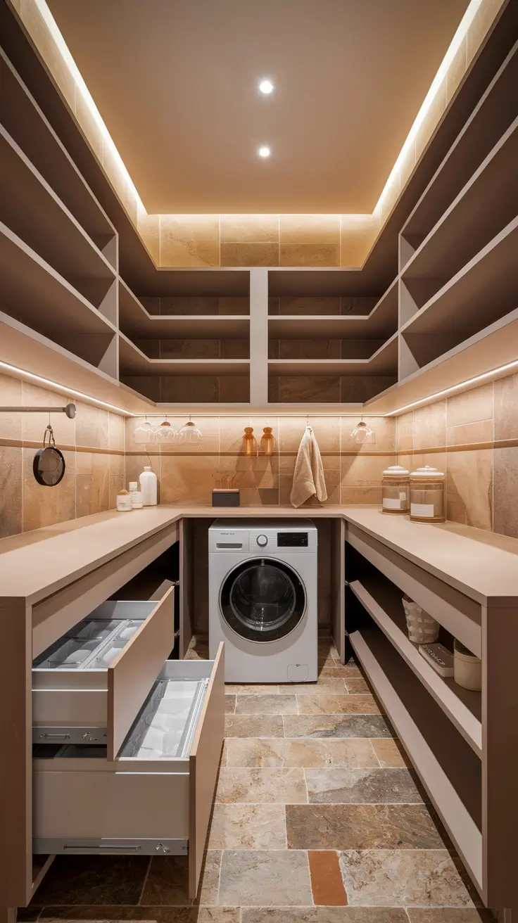 Pantry in Laundry Room Ideas 2026: Smart Combo Layouts, Shelving & Storage