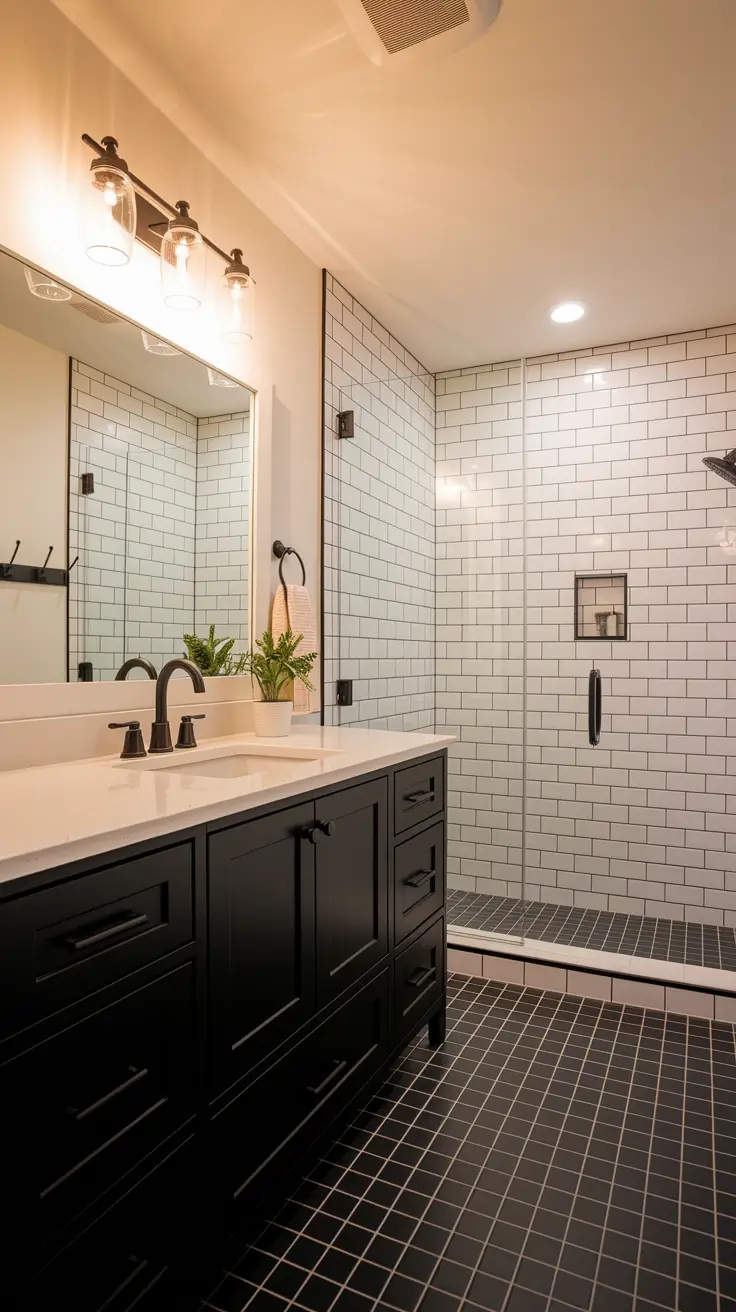 Black and White Bathroom Ideas 2026 – Modern & Timeless Inspiration