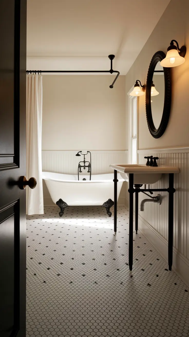 Black and White Bathroom Ideas 2026 – Modern & Timeless Inspiration