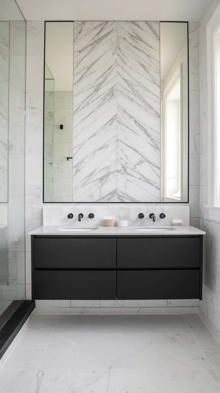 Black and White Bathroom Ideas 2026 – Modern & Timeless Inspiration