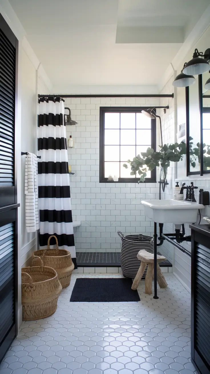 Black and White Bathroom Ideas 2026 – Modern & Timeless Inspiration