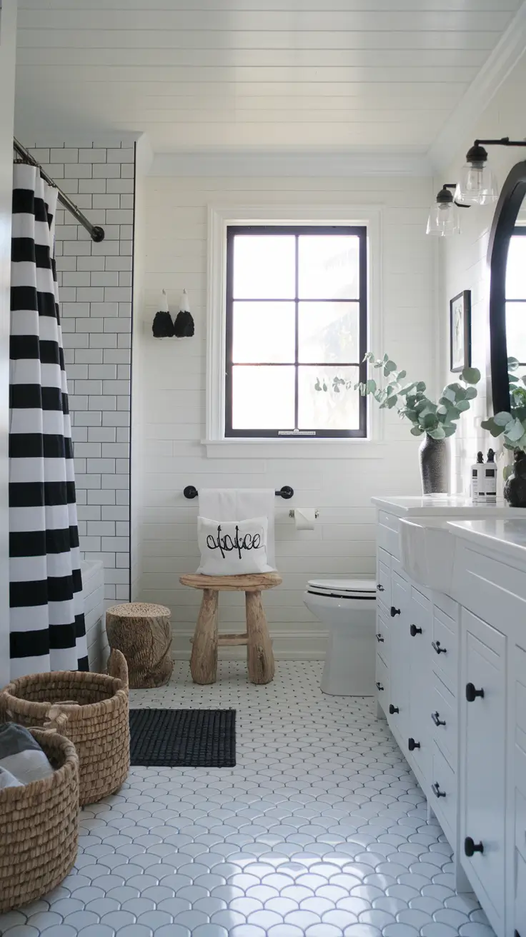 Black and White Bathroom Ideas 2026 – Modern & Timeless Inspiration