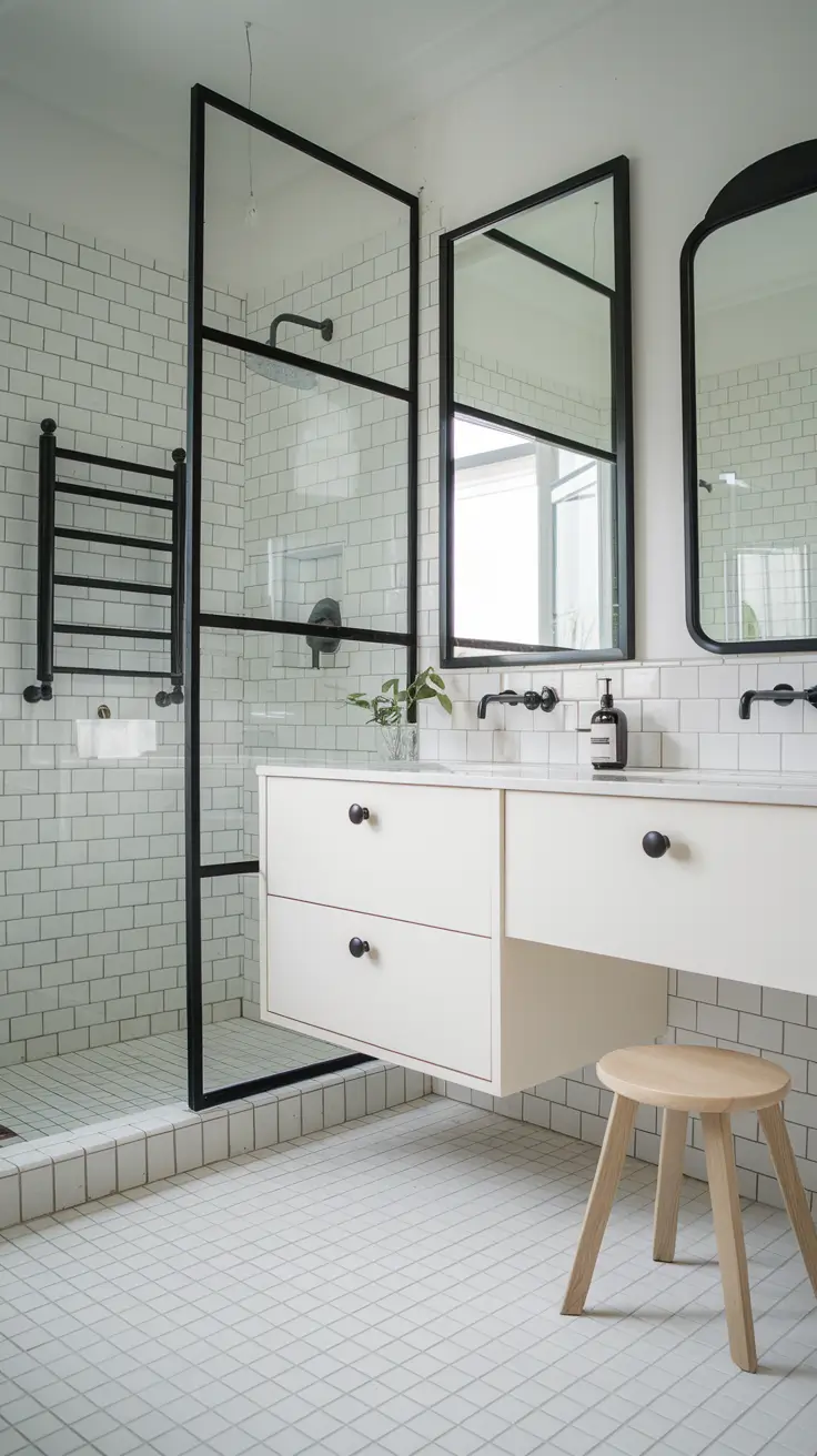 Black and White Bathroom Ideas 2026 – Modern & Timeless Inspiration