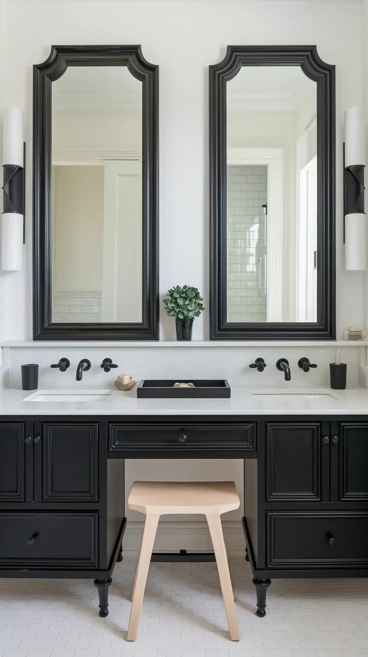 Black and White Bathroom Ideas 2026 – Modern & Timeless Inspiration