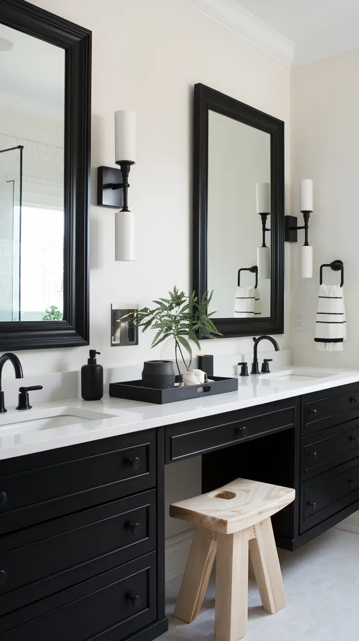 Black and White Bathroom Ideas 2026 – Modern & Timeless Inspiration