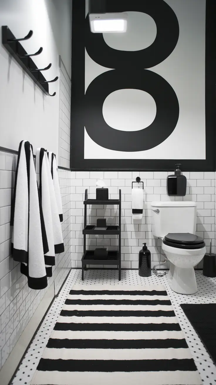 Black and White Bathroom Ideas 2026 – Modern & Timeless Inspiration