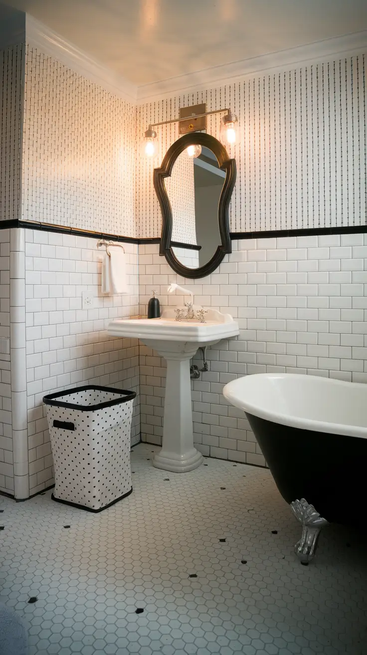 Black and White Bathroom Ideas 2026 – Modern & Timeless Inspiration
