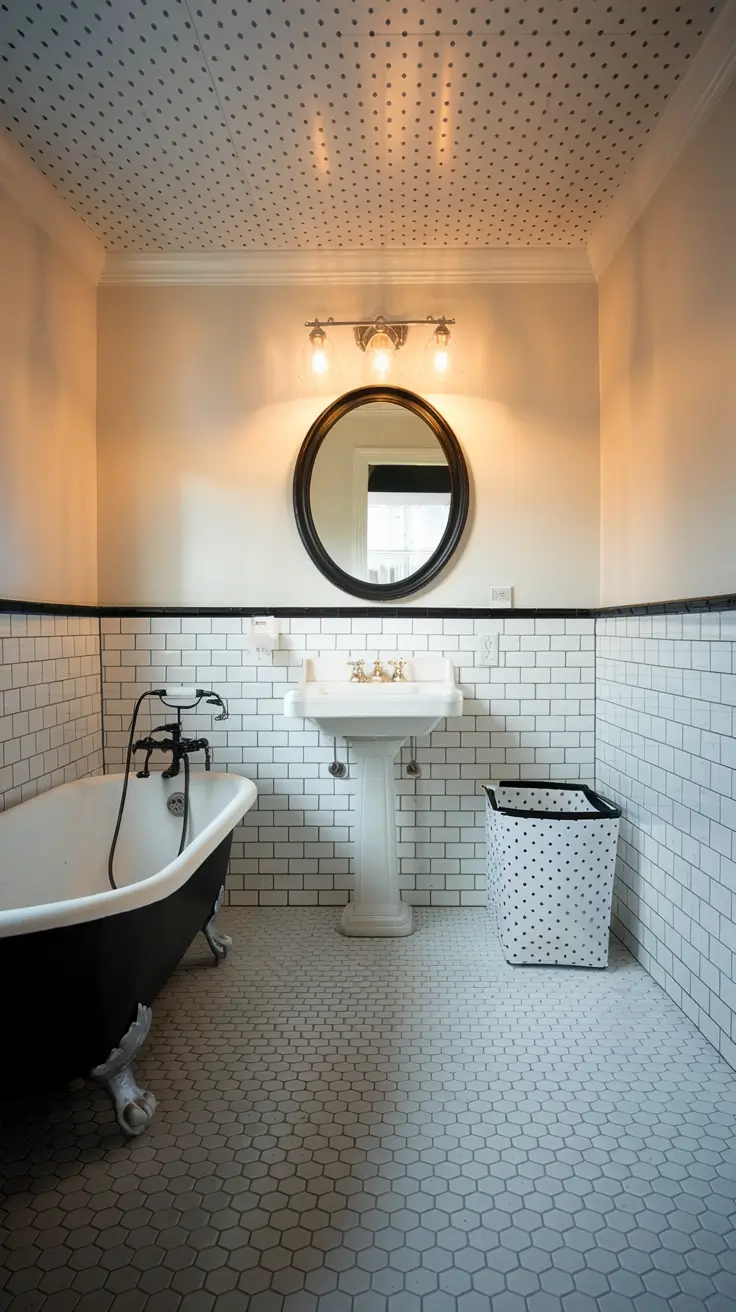 Black and White Bathroom Ideas 2026 – Modern & Timeless Inspiration