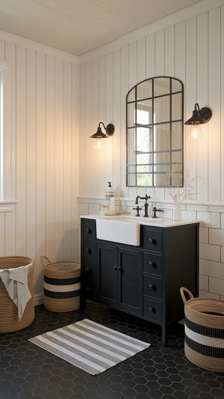 Black and White Bathroom Ideas 2026 – Modern & Timeless Inspiration