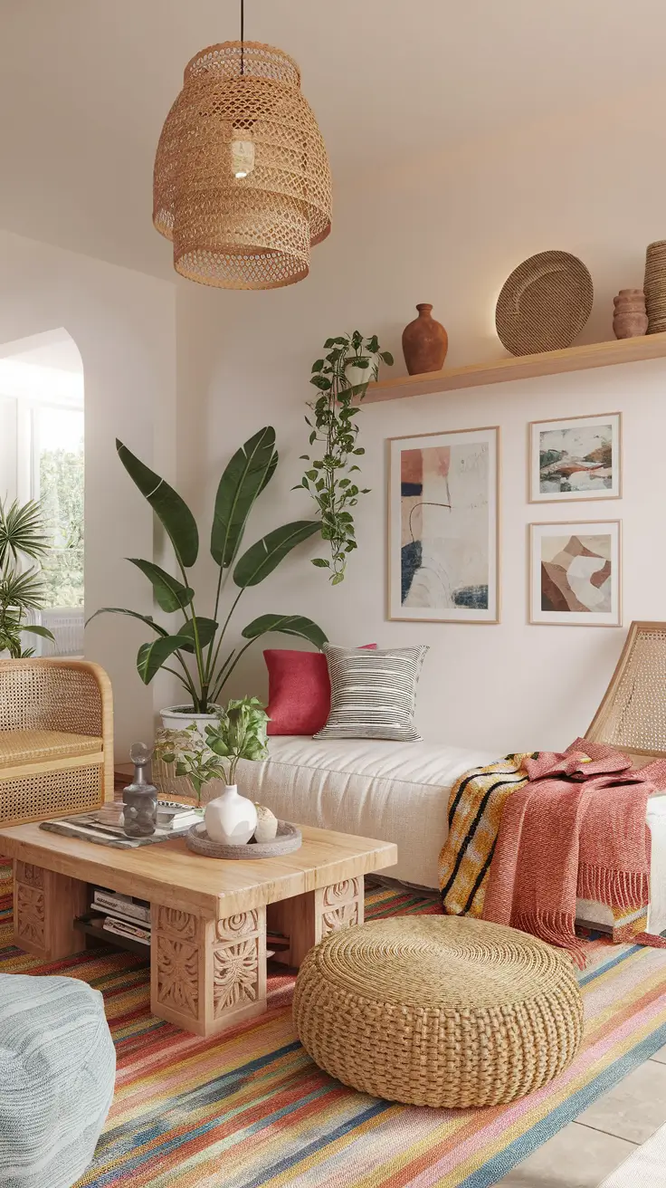 Boho Living Room Ideas 2026: Modern, Earthy & Cozy Inspiration