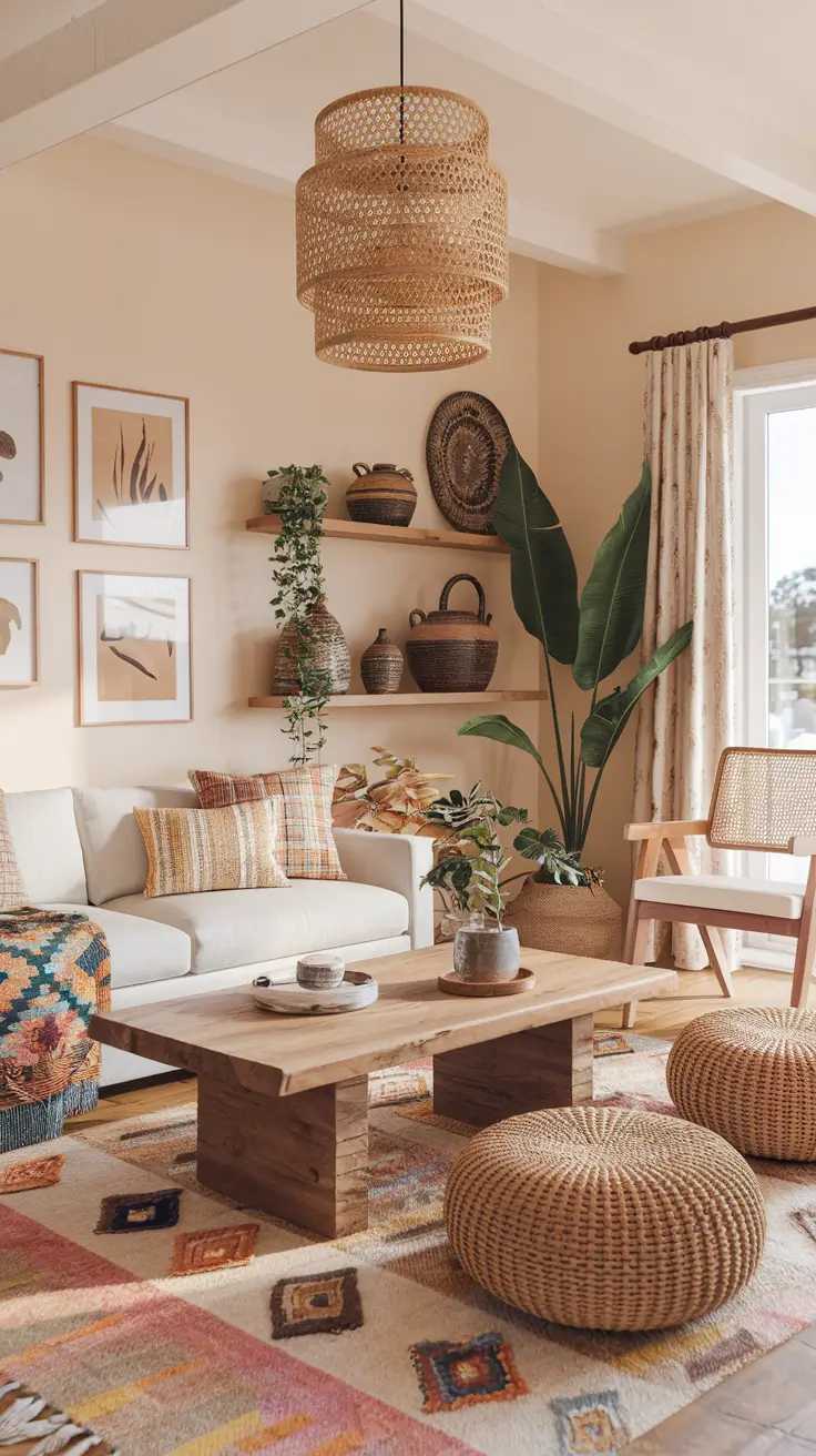 Boho Living Room Ideas 2026: Modern, Earthy & Cozy Inspiration