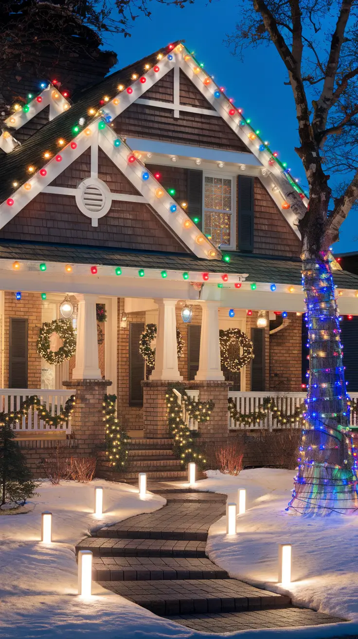 Christmas Lights on House Exterior Ideas 2025 for a Magical Holiday Look