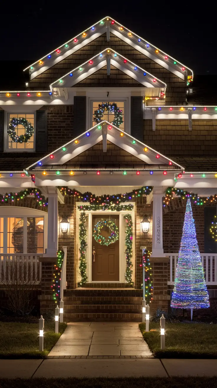 Christmas Lights on House Exterior Ideas 2025 for a Magical Holiday Look