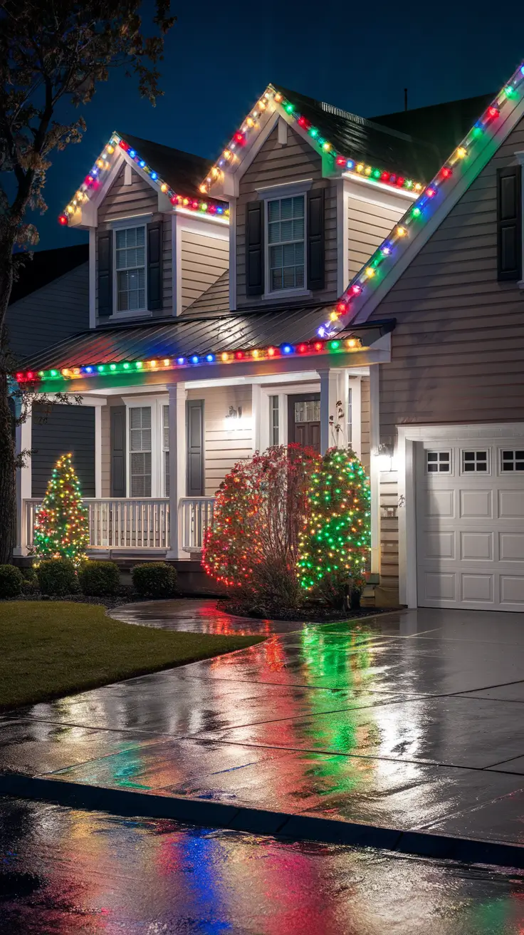 Christmas Lights on House Exterior Ideas 2025 for a Magical Holiday Look