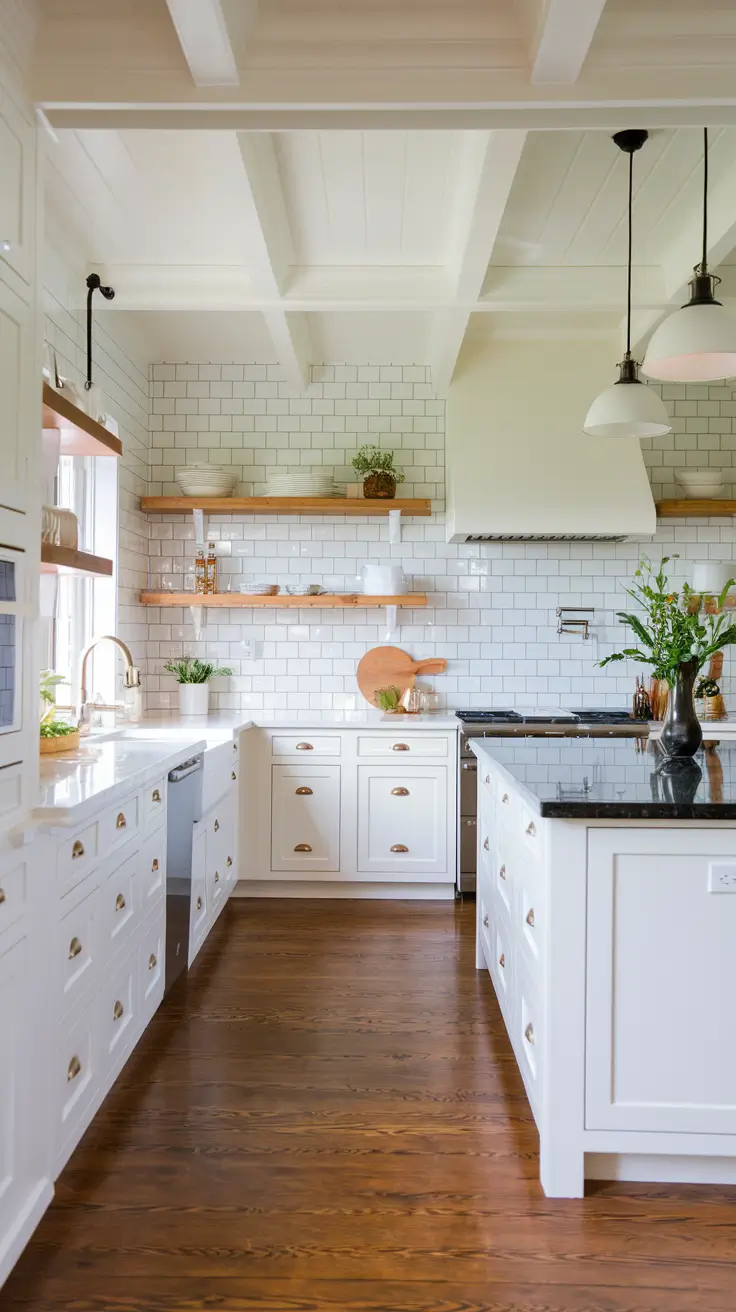 White Kitchen Cabinets Ideas 2026 – Modern, Rustic & Timeless Designs