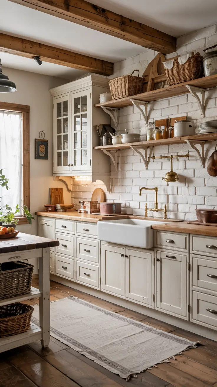 White Kitchen Cabinets Ideas 2026 – Modern, Rustic & Timeless Designs