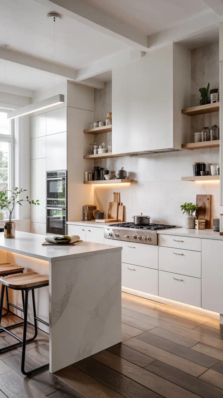 White Kitchen Cabinets Ideas 2026 – Modern, Rustic & Timeless Designs