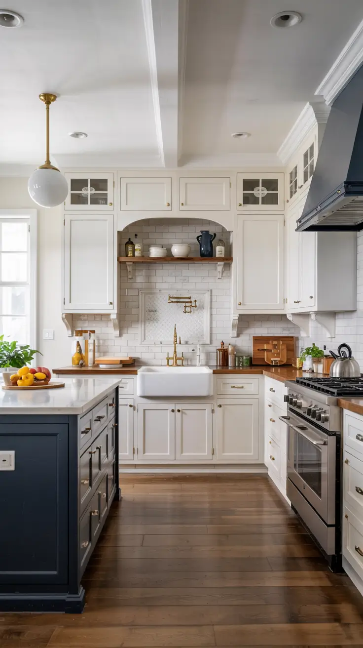 White Kitchen Cabinets Ideas 2026 – Modern, Rustic & Timeless Designs