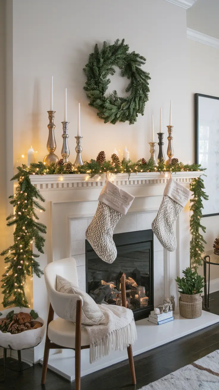Christmas Mantle Decor Ideas 2026: Elegant, Rustic & Trendy Styles