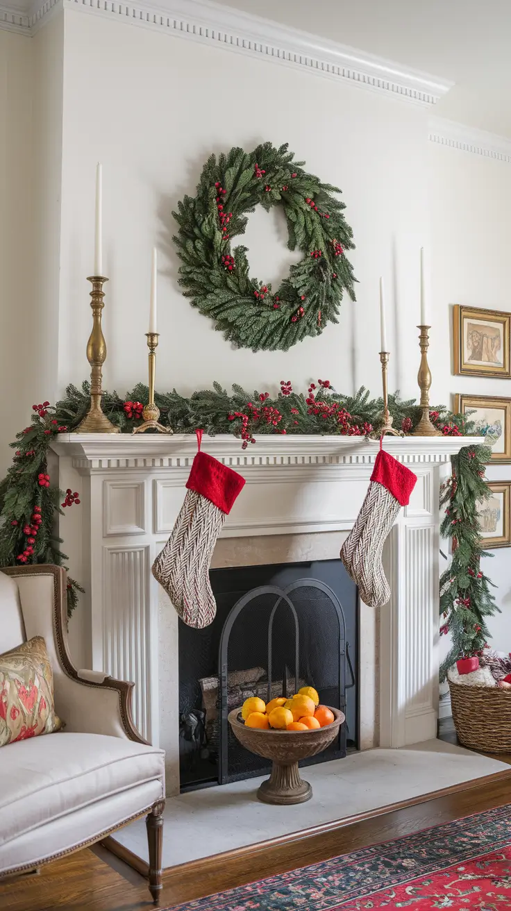Christmas Mantle Decor Ideas 2026: Elegant, Rustic & Trendy Styles