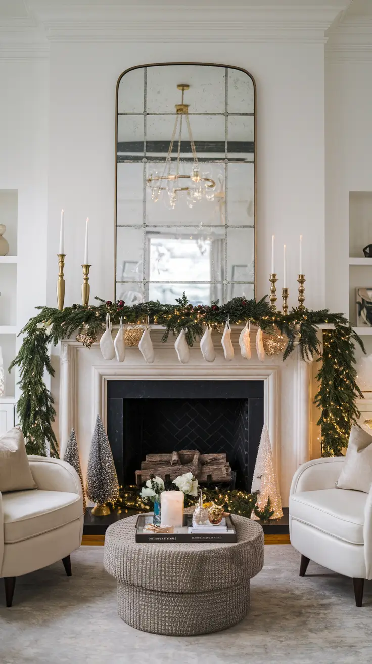 Christmas Mantle Decor Ideas 2026: Elegant, Rustic & Trendy Styles