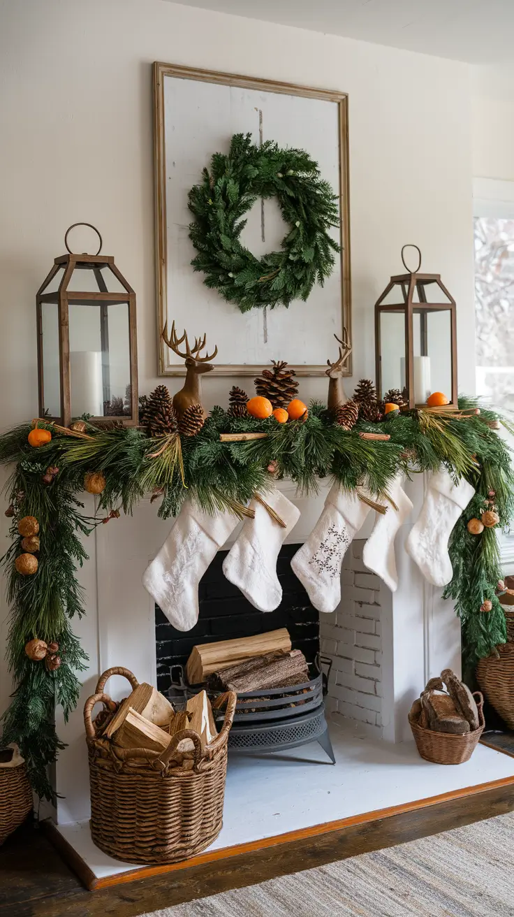 Christmas Mantle Decor Ideas 2026: Elegant, Rustic & Trendy Styles