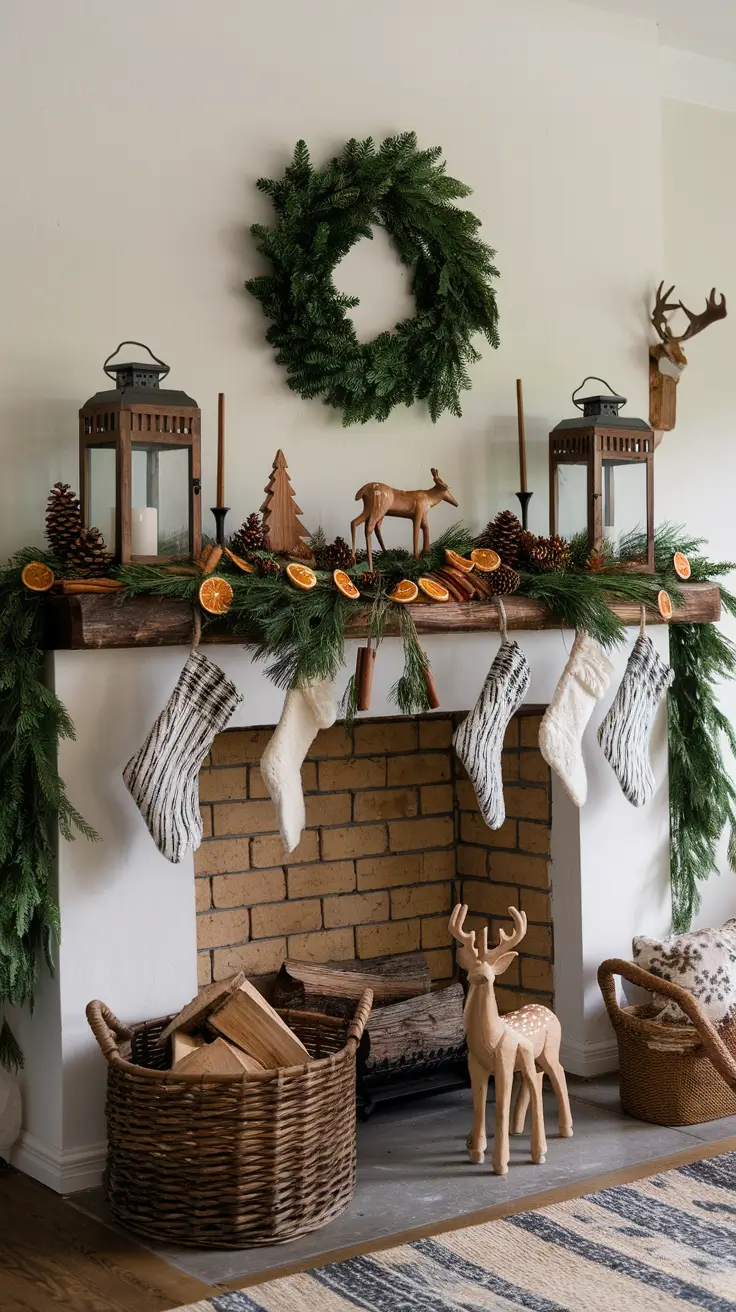 Christmas Mantle Decor Ideas 2026: Elegant, Rustic & Trendy Styles