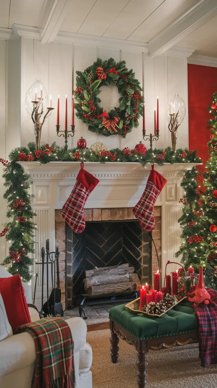 Christmas Mantle Decor Ideas 2026: Elegant, Rustic & Trendy Styles