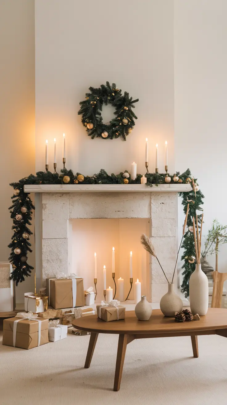 Mantle Xmas Decorations Ideas 2026: Modern, Vintage & Cozy Fireplace Inspiration