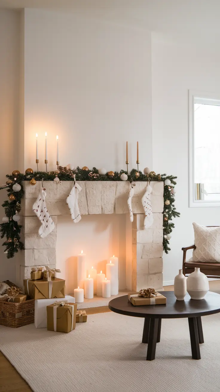 Mantle Xmas Decorations Ideas 2026: Modern, Vintage & Cozy Fireplace Inspiration