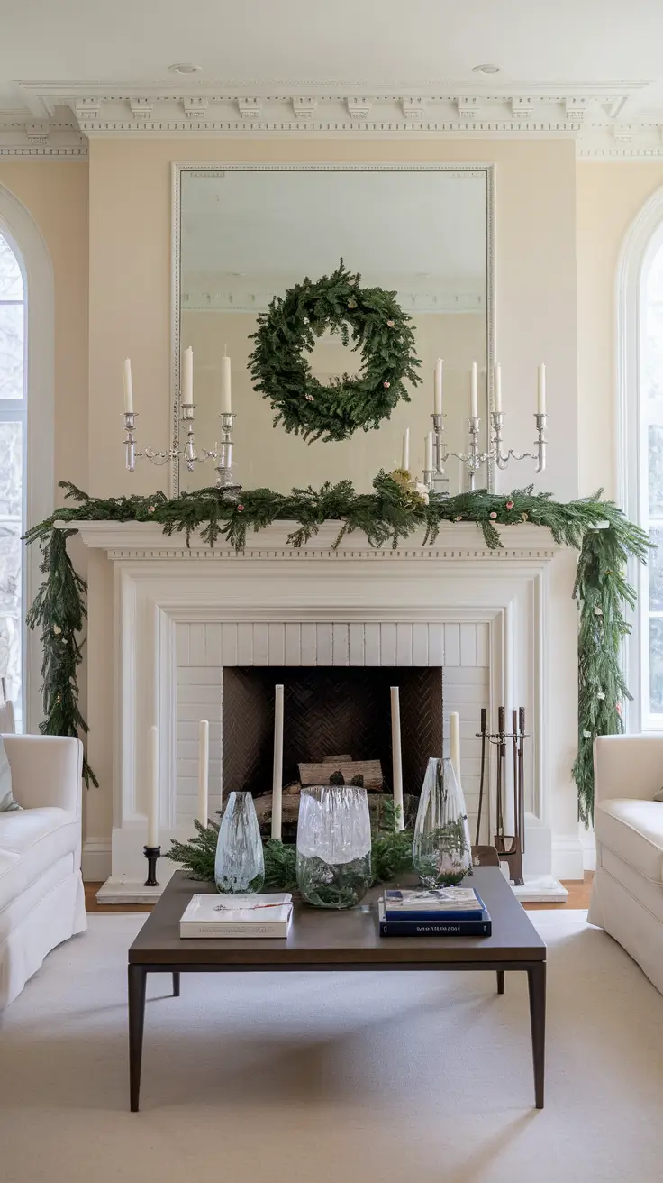 Mantle Xmas Decorations Ideas 2026: Modern, Vintage & Cozy Fireplace Inspiration