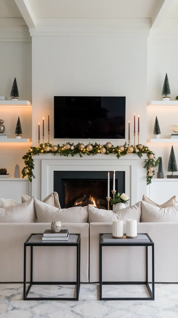 Mantle Xmas Decorations Ideas 2026: Modern, Vintage & Cozy Fireplace Inspiration