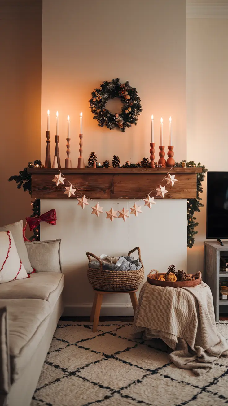 Mantle Xmas Decorations Ideas 2026: Modern, Vintage & Cozy Fireplace Inspiration