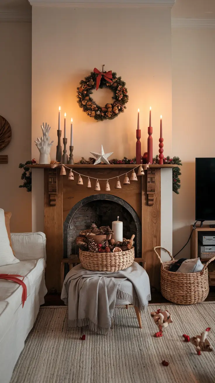 Mantle Xmas Decorations Ideas 2026: Modern, Vintage & Cozy Fireplace Inspiration