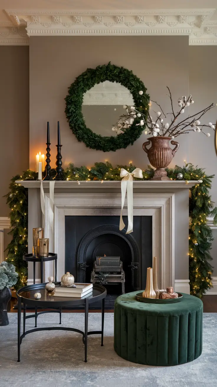 Mantle Xmas Decorations Ideas 2026: Modern, Vintage & Cozy Fireplace Inspiration