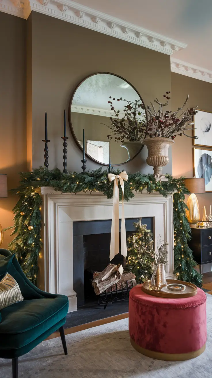 Mantle Xmas Decorations Ideas 2026: Modern, Vintage & Cozy Fireplace Inspiration