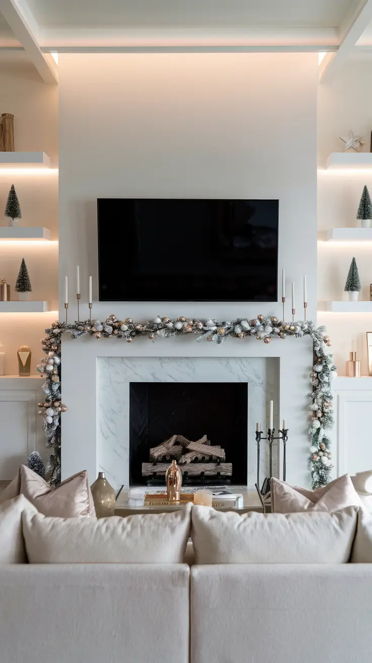 Mantle Xmas Decorations Ideas 2026: Modern, Vintage & Cozy Fireplace Inspiration