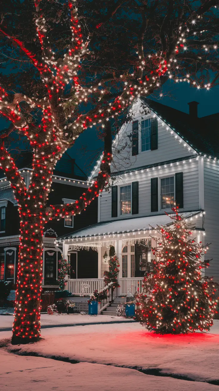 Red and White Christmas Lights 2026: Stunning Outdoor and Tree Decoration Ideas
