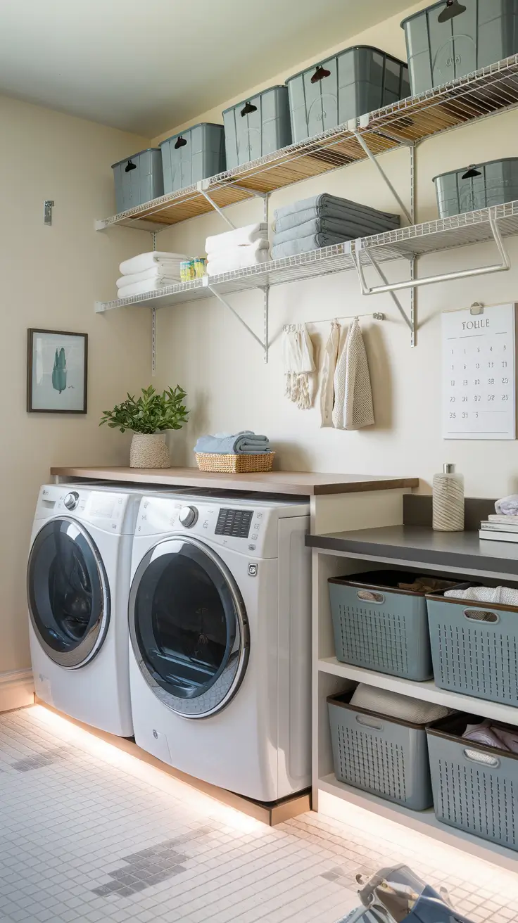 Laundry Room Shelves Ideas 2026: Modern, Farmhouse & DIY Inspiration