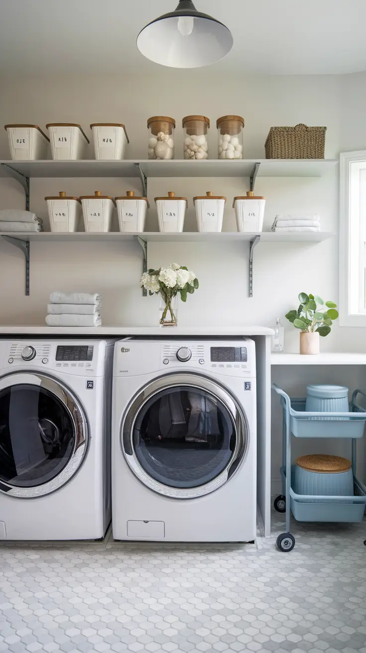 Laundry Room Shelves Ideas 2026: Modern, Farmhouse & DIY Inspiration