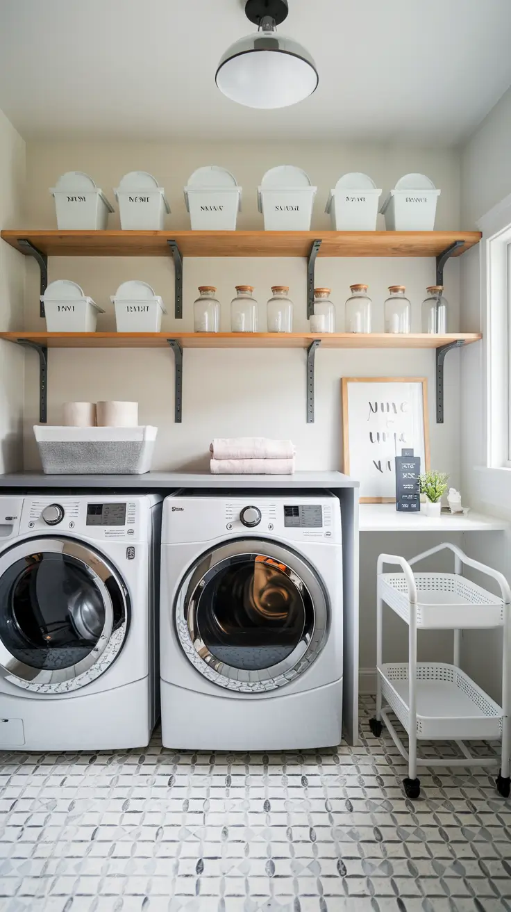 Laundry Room Shelves Ideas 2026: Modern, Farmhouse & DIY Inspiration