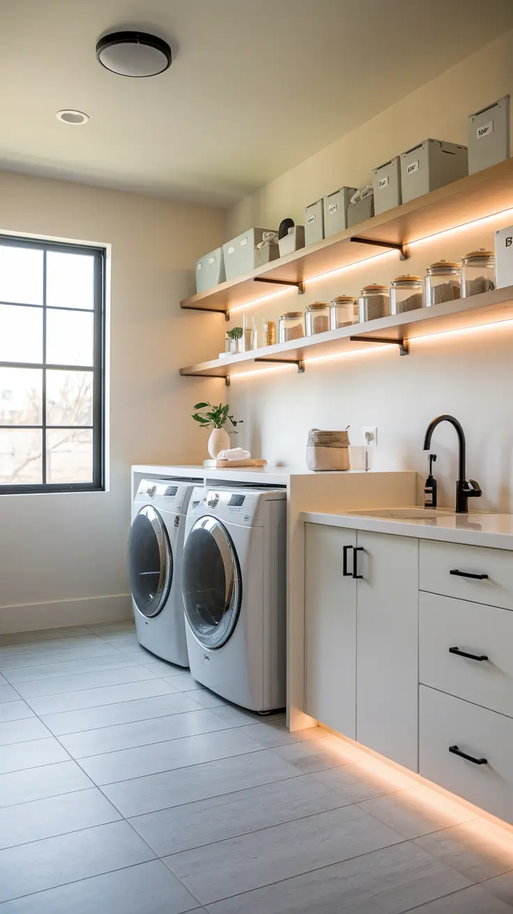 Laundry Room Shelves Ideas 2026: Modern, Farmhouse & DIY Inspiration